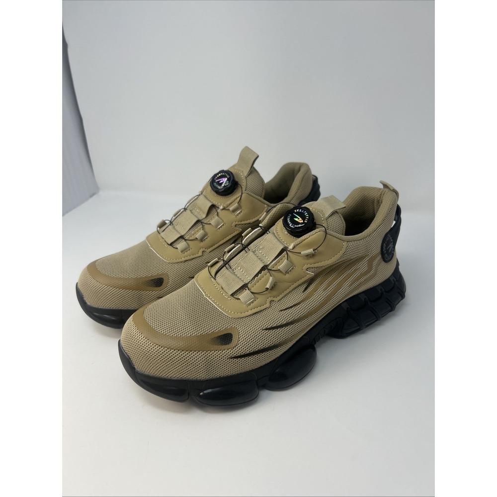 Men's Safety Sneakers Steel Toe Cap Non-Slip Work Shoes Swivel Buckle Size 11